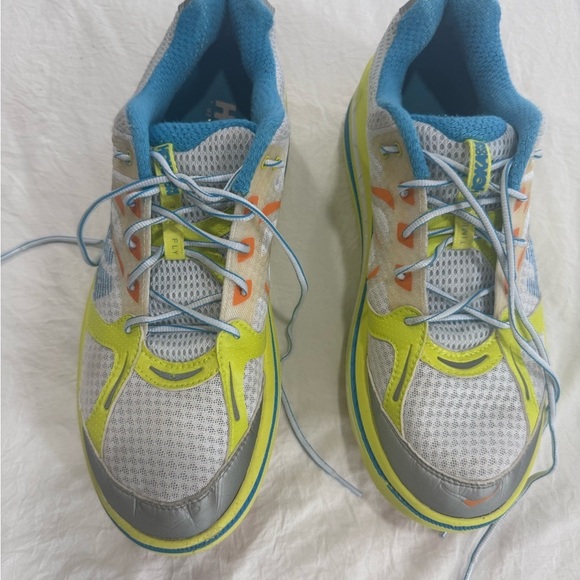 Hoka Blue and Yellow Athletic Sneakers main image 2